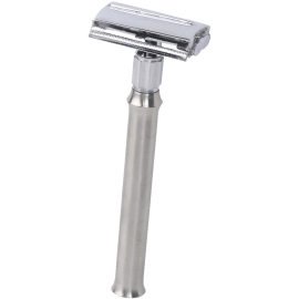 Luxrite Butterfly Head Safety Razor - Long Stainless Steel Handle
