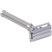 Luxrite Butterfly Head Safety Razor - Long Stainless Steel Handle