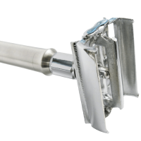 Luxrite Butterfly Head Safety Razor - Long Stainless Steel Handle