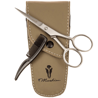 Scissors With Comb For Precise Facial Hair Trimming