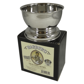 Barbero Stainless Steel Shaving Bowl for Shaving Soap