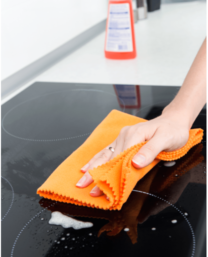 Cleaning work in the house 