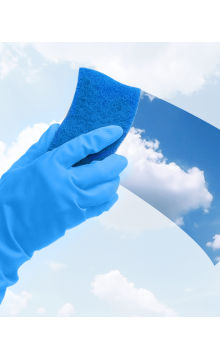 Cleaning work in the house 