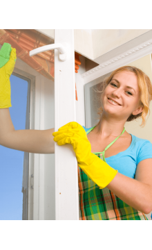 Cleaning work in the house 
