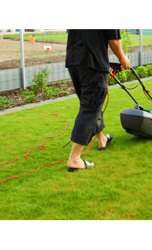 Man mowing the lawn 