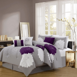Modern Embroidered Comforter Set Modern Embroidered Comforter Set