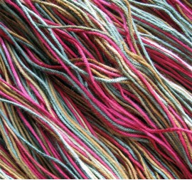 Dyed Bamboo Yarn Closeup