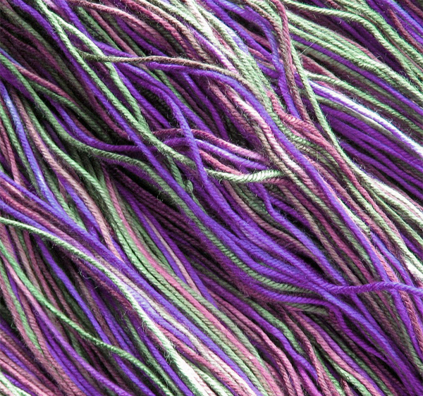 Dyed Bamboo Yarn Closeup