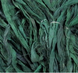 Deep Turquoise Reclaimed Silk