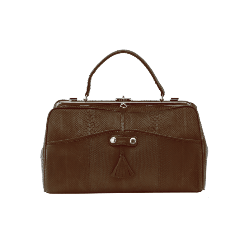Snakeskin day bag