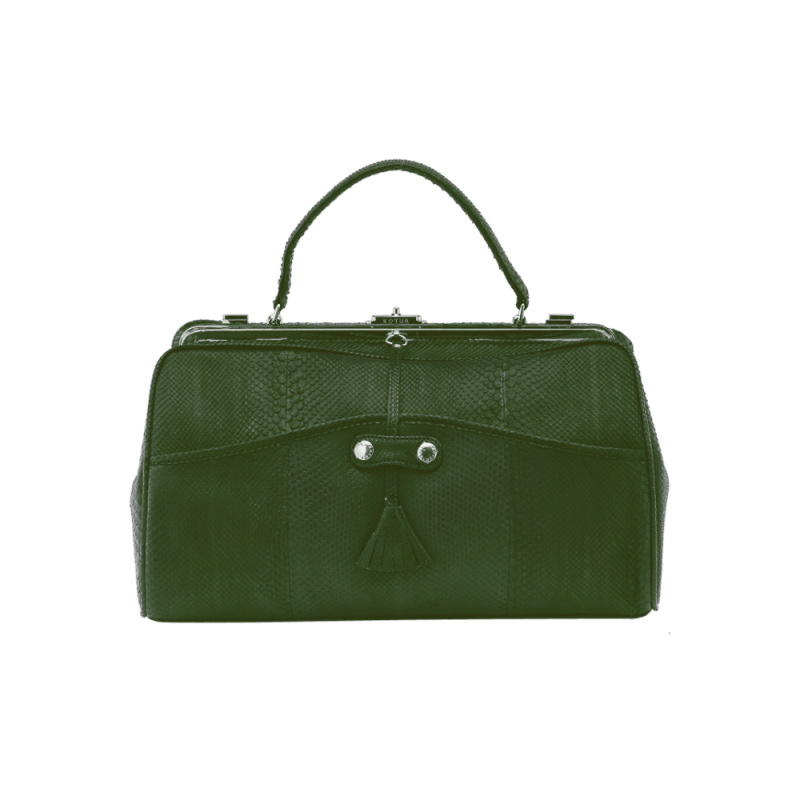 Snakeskin day bag