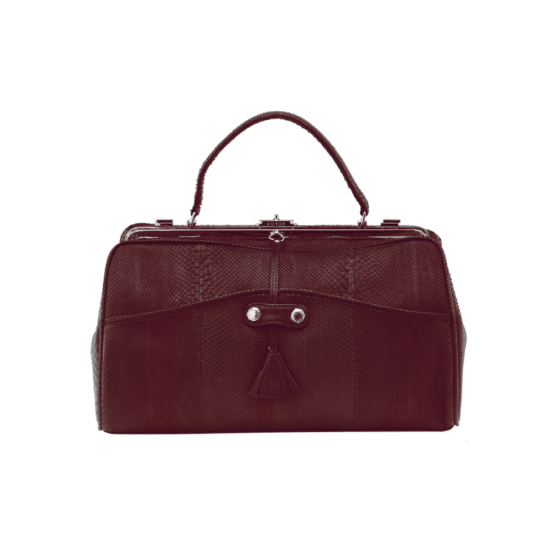 Snakeskin day bag