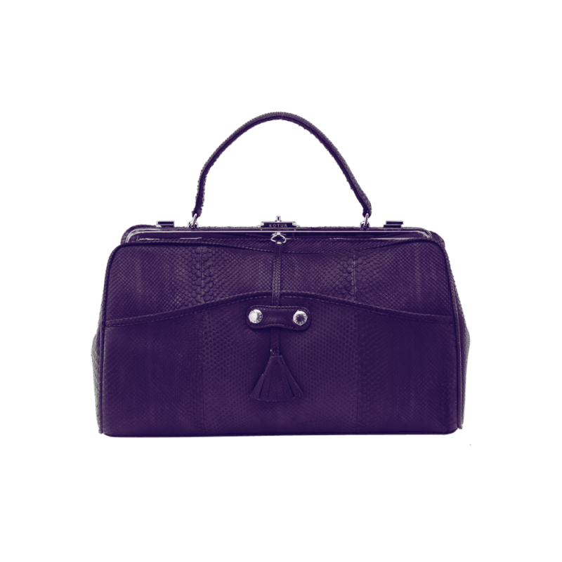 Snakeskin day bag