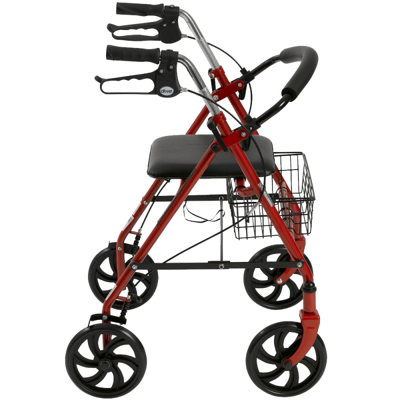 Four Wheel Rollator with Fold Up Removable Back Support
