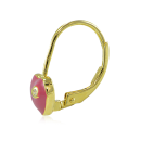 Pink-Cubic-Dangling Earrings