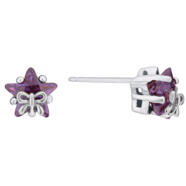 Star-&-Bow-Cubic-Zirconia-Pendant