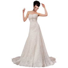 Strapless Ball Gown In Lace