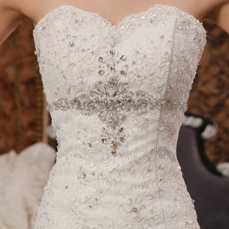 Strapless Ball Gown In Lace