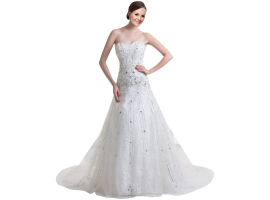 Rhinestone Wedding Dress