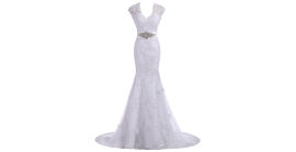 Elegant Trumpet Gown Bridal 