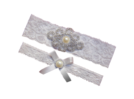 Pearl Vintage Lace Wedding Set