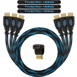 Twisted Veins Three Pack of  (3-ft) High-Speed-HDMI