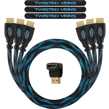 Twisted Veins Three Pack of  (3-ft) High-Speed-HDMI