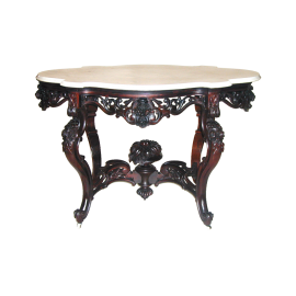 American Rococo  Laminated Rosewood Table