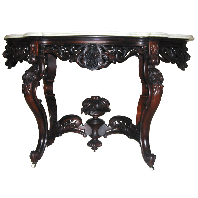 American Rococo Laminated Rosewood Table