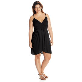 Knit Faux-Wrap Dress