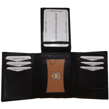 Lifestyles Leather Men Tri Fold Wallet