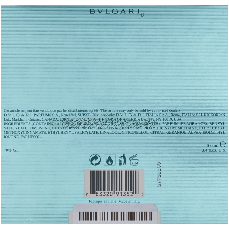 Marine Pour Home by Bvlgari