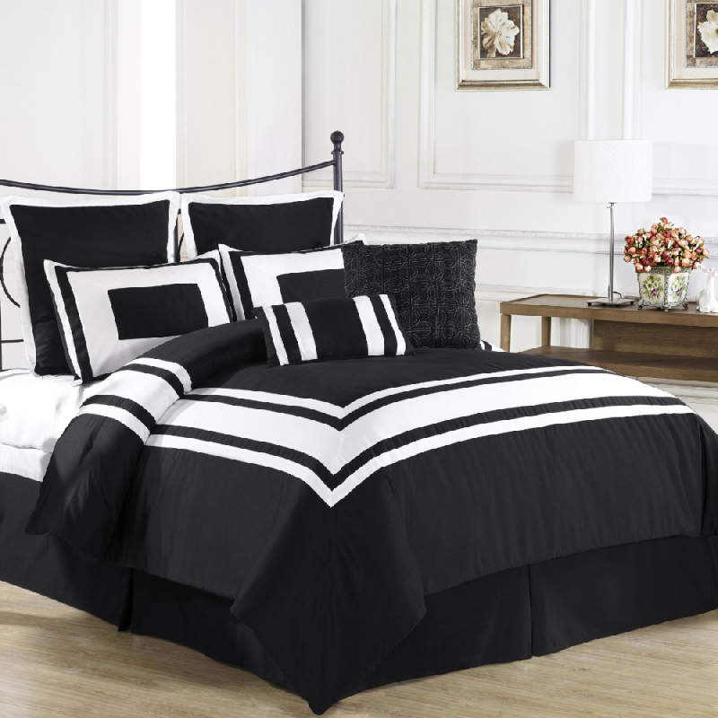 Cozy Beddings Lux Décor 8 Piece Comforter Set