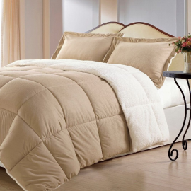 Borrego Comforter Set, Queen, Camel