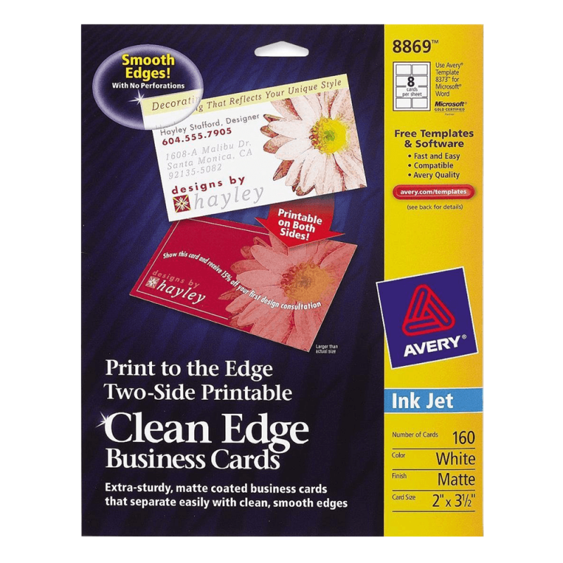 Business Cards for Inkjet Printers