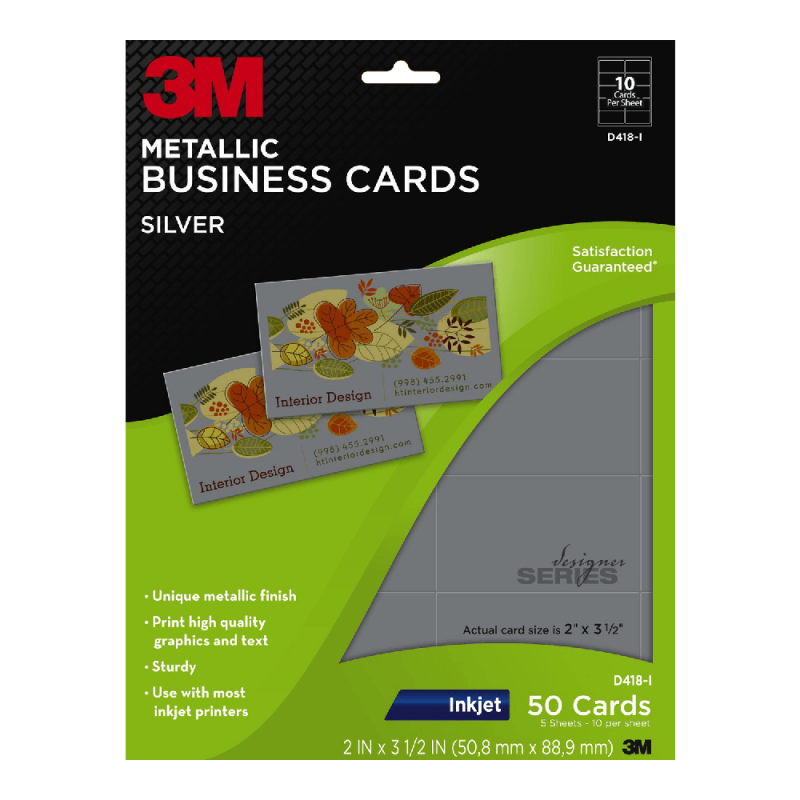 Metallic Business Cards