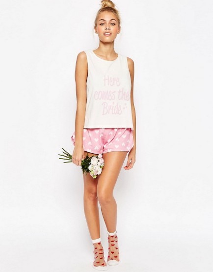 Bride Vest Short Pyjama Set