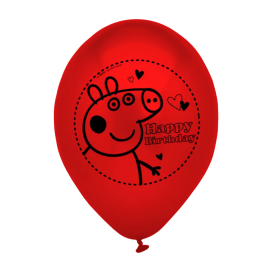 Peppa Pig Printed Latex Balloons