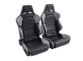 St-LasVegas Artificial Leather Black
