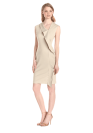 Asymmetrical Neck Ruffle Dress