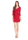 Women's Faux-Wrap Dress