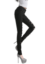 Cut-out Punk Novel Jeans
