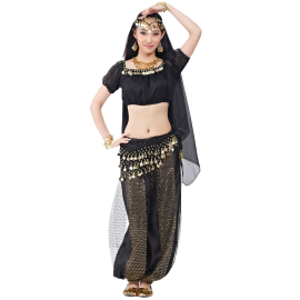 AveryDance Professional Belly Dance 5-pieces Costume Set