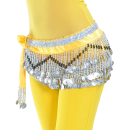 Multi-Row Belly Dance Hip scarf Silver Coins