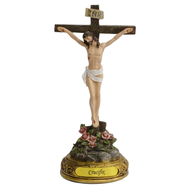 Angels at Jesus on Crucifix with Candle
