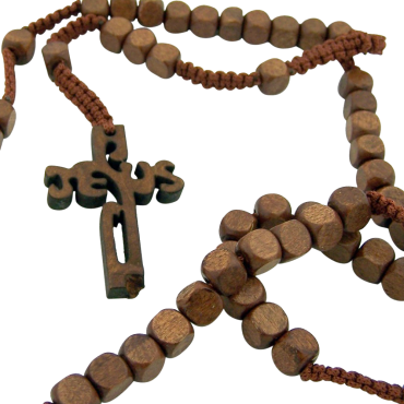 Cord Rosary with 2 Inch Jesus Cross