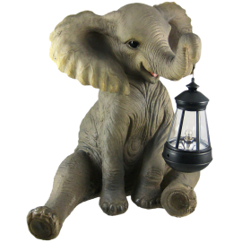 Garden Statue W- Lantern