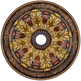 Hand Painted Ceiling Medallion 30 In