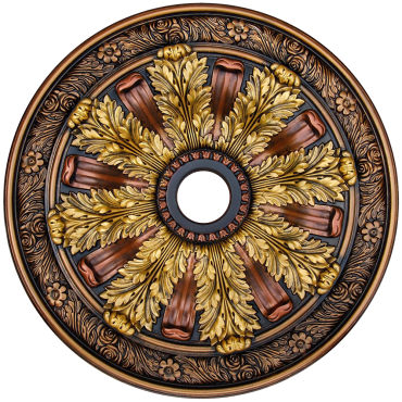 Hand Painted Ceiling Medallion 30 In
