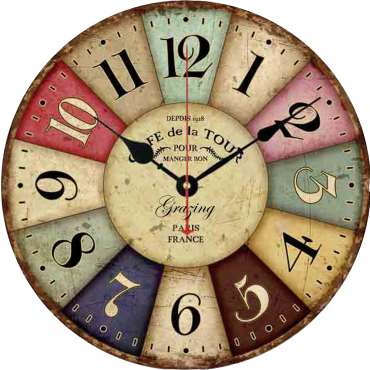 Grazing 12- Vintage Arabic Numerals